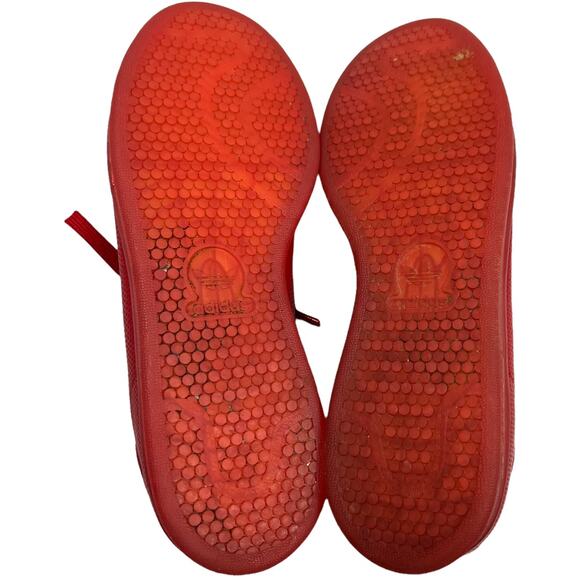 Adidas Stan Smith Sneakers Scarlet Red Adicolor Lace-Up Low‎ Top Men's 9.5 Shoes - Picture 11 of 14